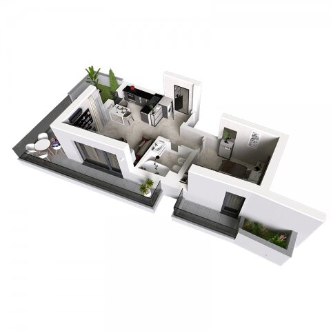 Constanta Apartament 2 camere decomandat, 44mp, Mamaia, zona Aqua Magic,