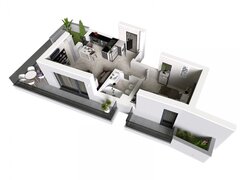 Constanta Apartament 2 camere decomandat, 44mp, Mamaia, zona Aqua Magic